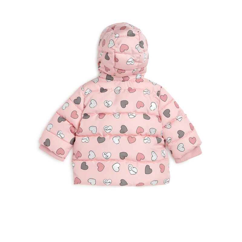 Girls Medium Pink Printed Jacket image number 2